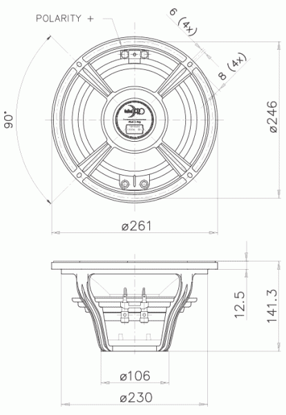 Faital Pro 10FH520 Tiefmitteltöner