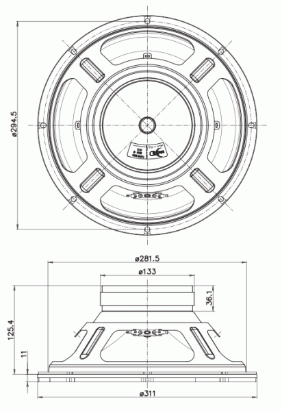 Preview: Faital Pro 12FE330 - 12" Subwoofer, 8 Ohm