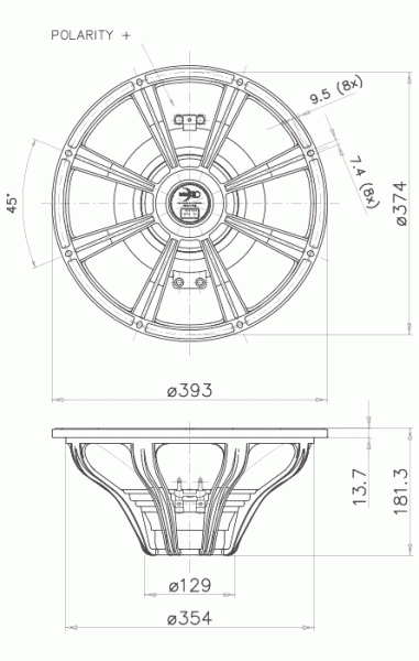 Preview: Faital Pro 15HP1020 - 15" Subwoofer