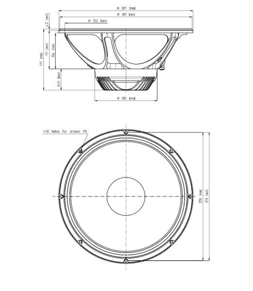 Eighteensound 15ND930 -15" Neodym Lautsprecher 8 ohm