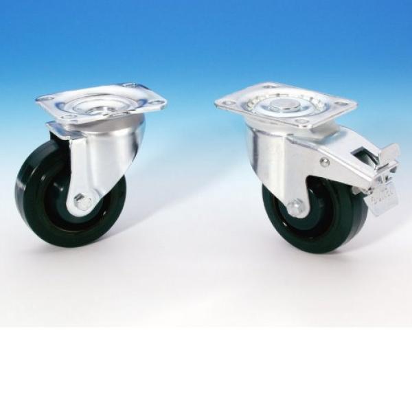 Guitel HD Lenkrolle 100 mm mit grünem Rad