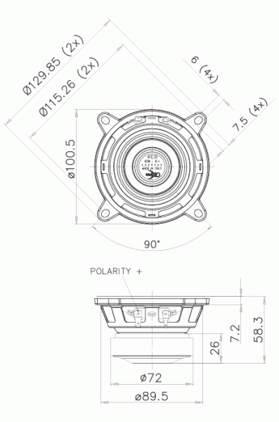 Faital Pro 4FE35 - 4" Breitbandlautsprecher