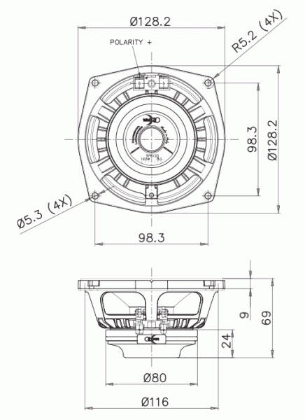Preview: Faital Pro 5PR120 - 5" Lautsprecher, 8 Ohm
