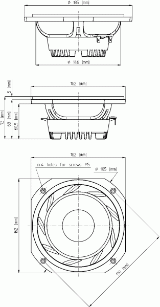 Preview: Eighteensound 6ND430 - 6" Tieftöner, 8 Ohm
