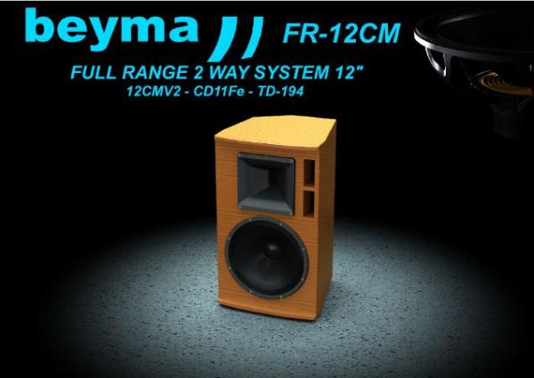 Beyma FR-12CM - Bausatz Full Range 2Wege System mit 12CMV2, CD-11Fe, TD194