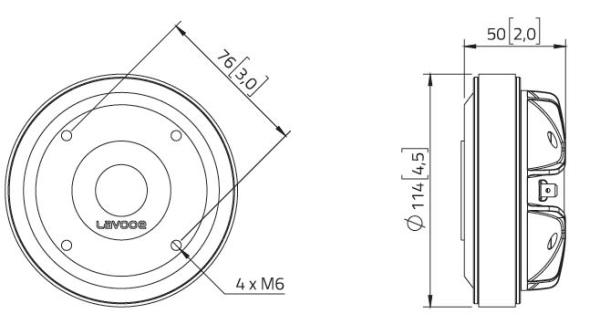 Lavoce DF10.172M - 1" Hochtontreiber, 8 ohm