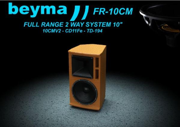 Beyma FR-10CM - Bausatz Full Range 2Wege System mit 10CMV2, CD-11Fe, TD194