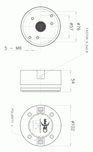 Faital Pro HF10AK - 1" Hochton-Treiber 8Ohm