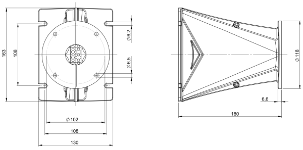 B&C ME242 - 1.4" Line Array Waveguide
