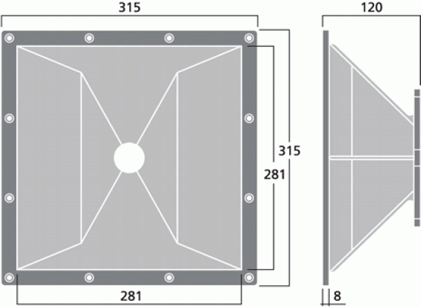 MRH-300 1.4" CD-Horn