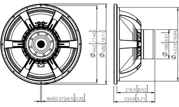 Lavoce SAN184.50 - 18" Neodym Subwoofer