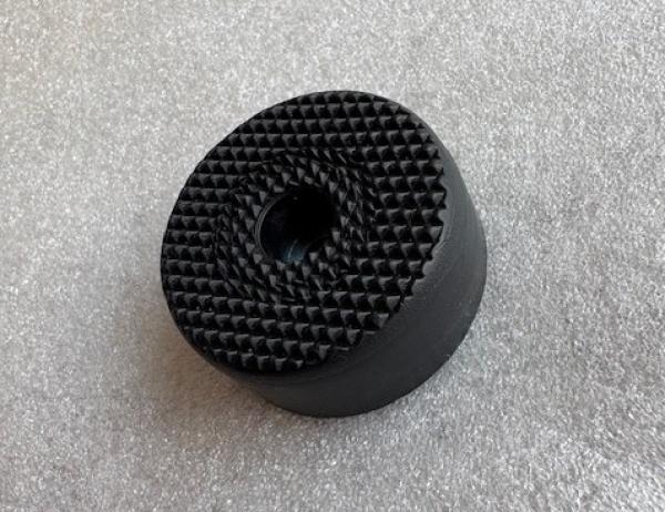 Gummifuss 38x15mm, mit Stahleinlage und Noppen