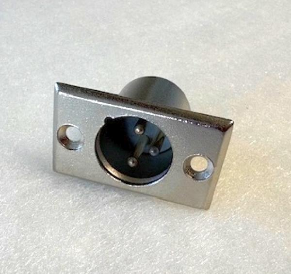 XLR-Buchse, male