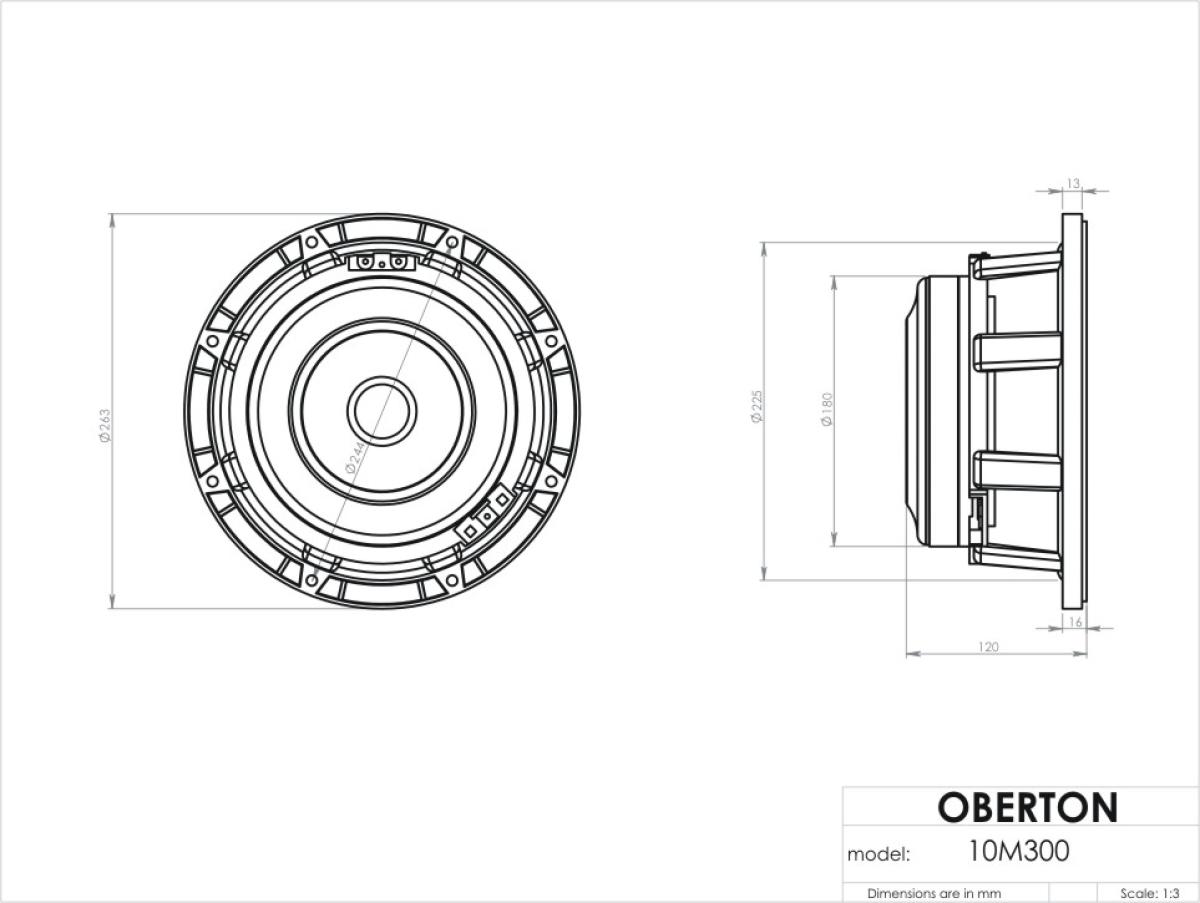 Oberton 10M300 - 10" Lautsprecher