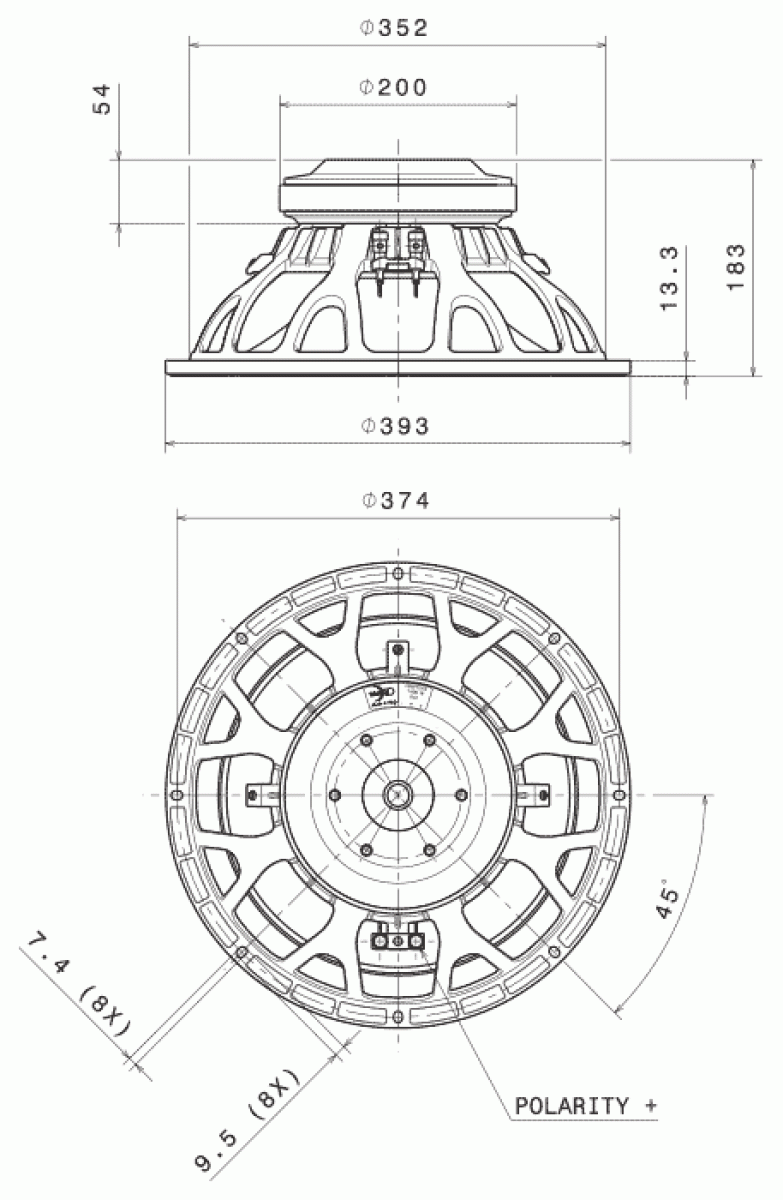 Faital Pro 15HP1010 -  15" Subwoofer