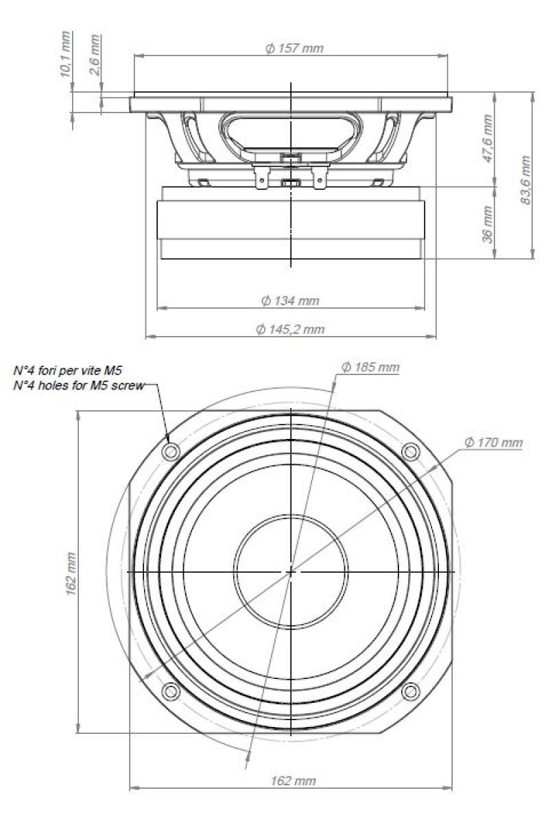 Eighteensound 6M44 - 6.5" Lautsprecher, 8 Ohm