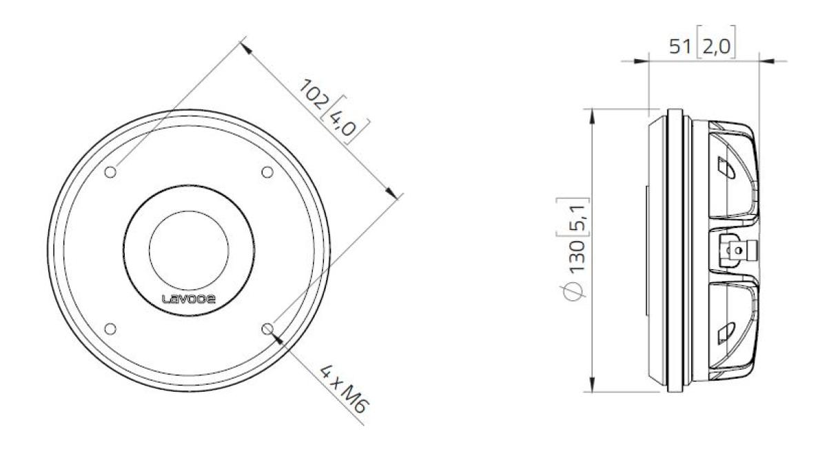 Lavoce DN14.300T - 1.4" Hochtontreiber, 8 ohm