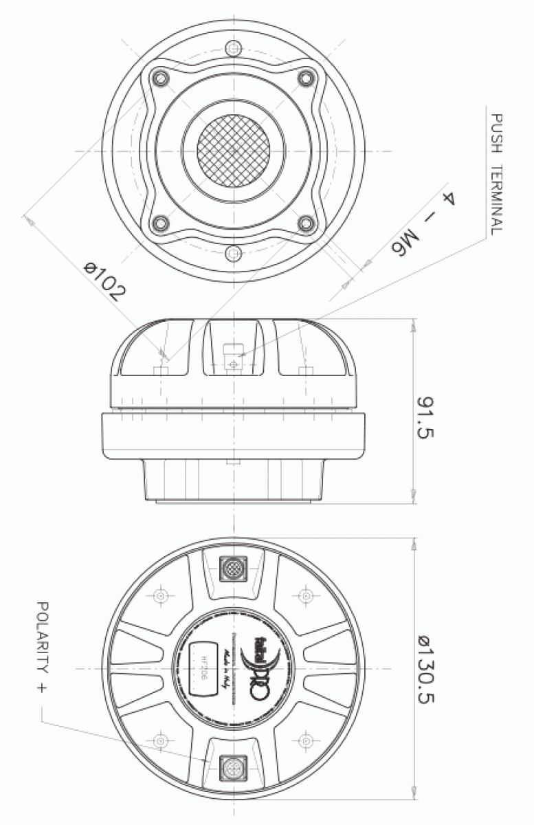 Faital Pro HF206 - 2" Hochtontreiber, 8 Ohm