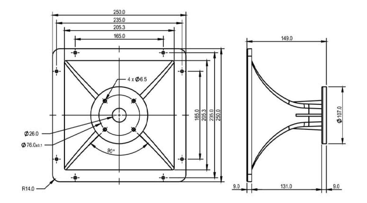 SB Audience H250 - 1" Horn