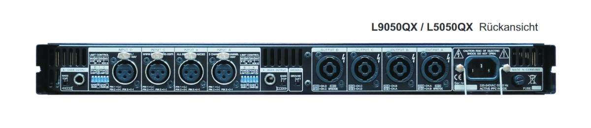 Lexa L5050QX - 4Kanal Endstufe - 1HE