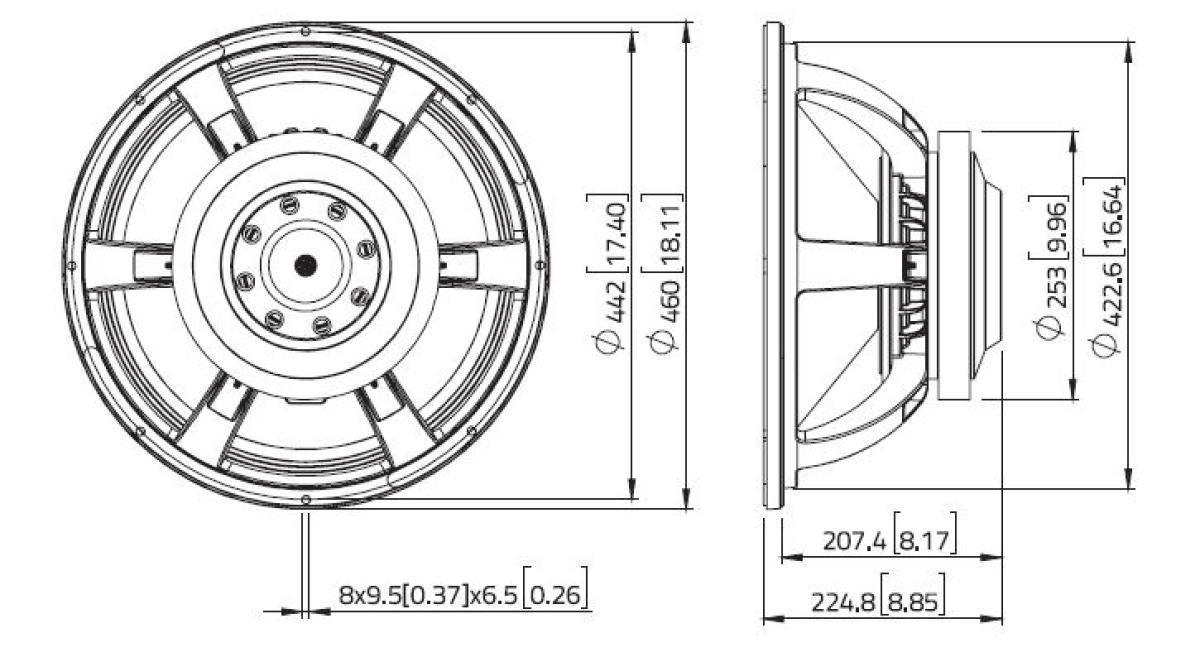 Lavoce SAF184.50 - 18" Subwoofer